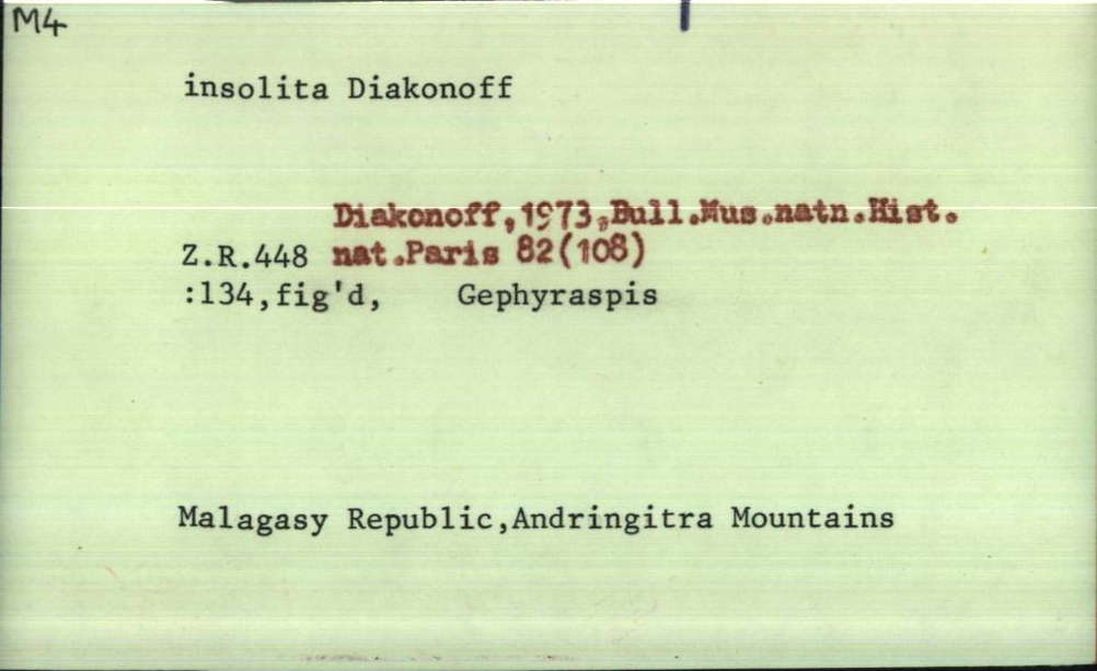 front of card